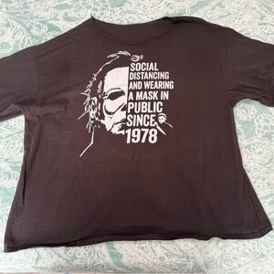 Michael Myers off shoulder tee